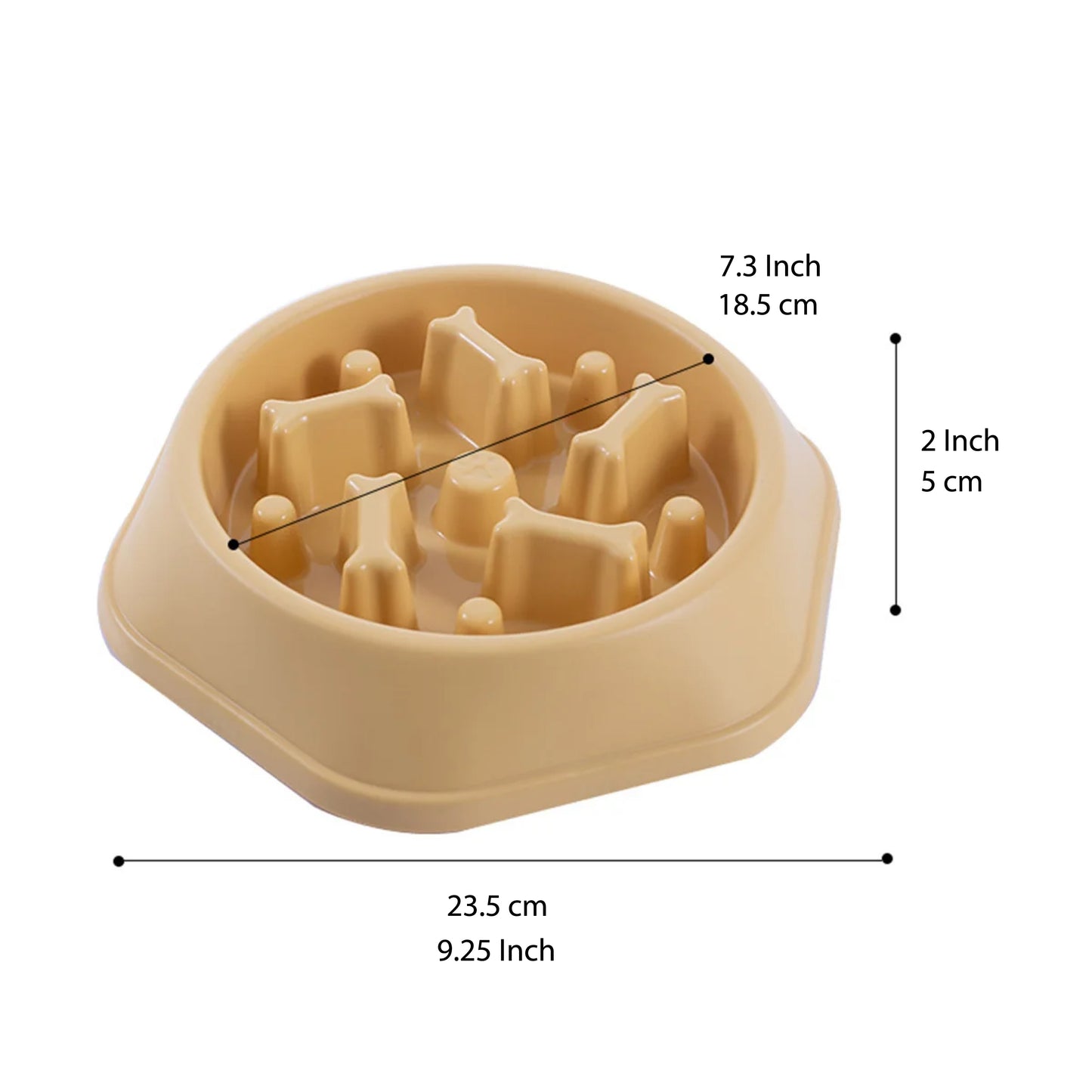 Dog Bone Slow Feeder Bowl