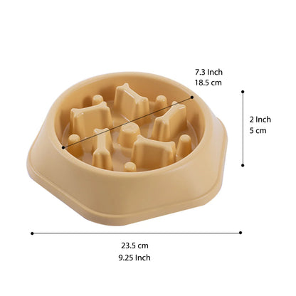 Dog Bone Slow Feeder Bowl