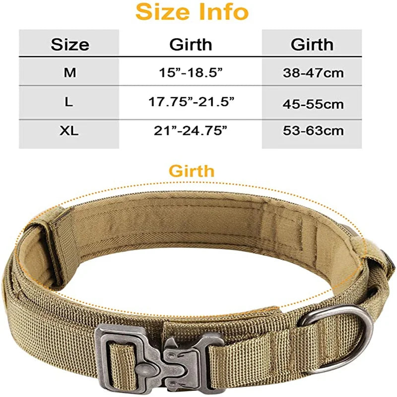 Military Tactical Dog Collar