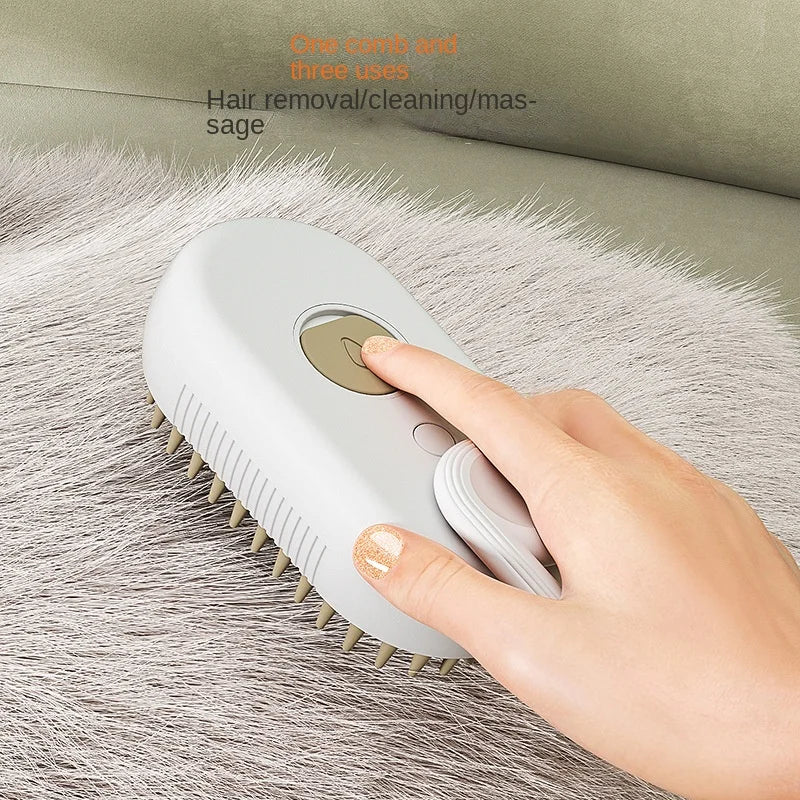 Rechargeable 3-in-1 Dog Care Steam Brush