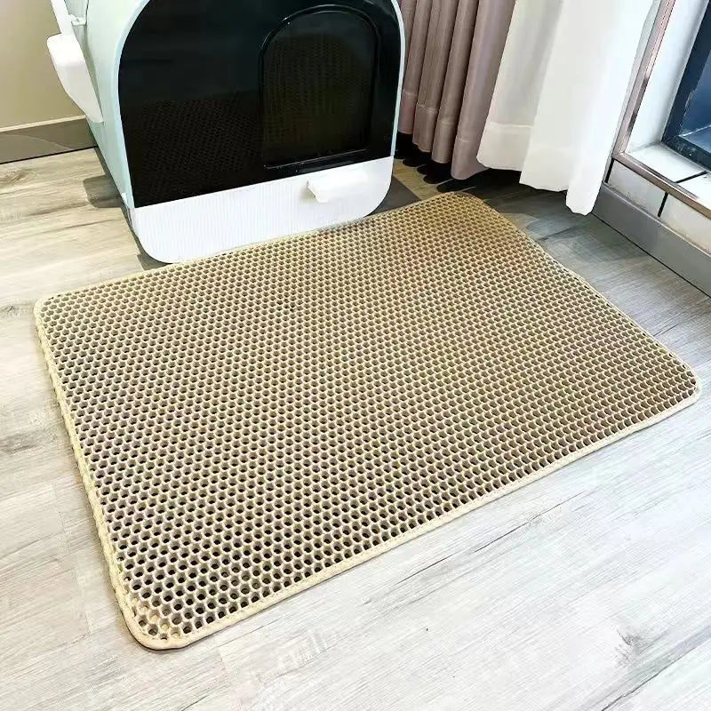 EVA Eco-Friendly Double Layer Non-slipCat litter Sand Mat