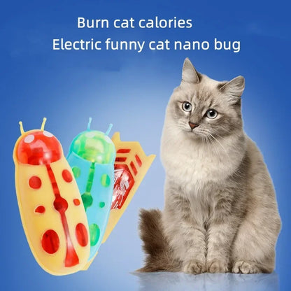 Interactive Mini Electric Bug Cat Toy