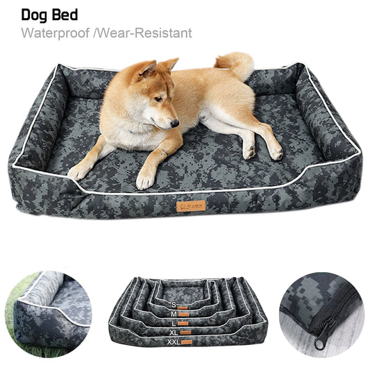 Tacitcal Camo Ultimate Protection Dog Bed: Bite-Resistant, Waterproof, and Urine-Proof