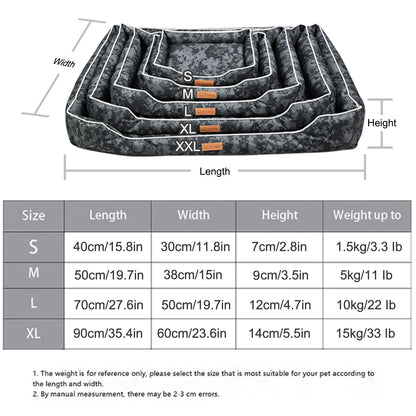 Tacitcal Camo Ultimate Protection Dog Bed: Bite-Resistant, Waterproof, and Urine-Proof