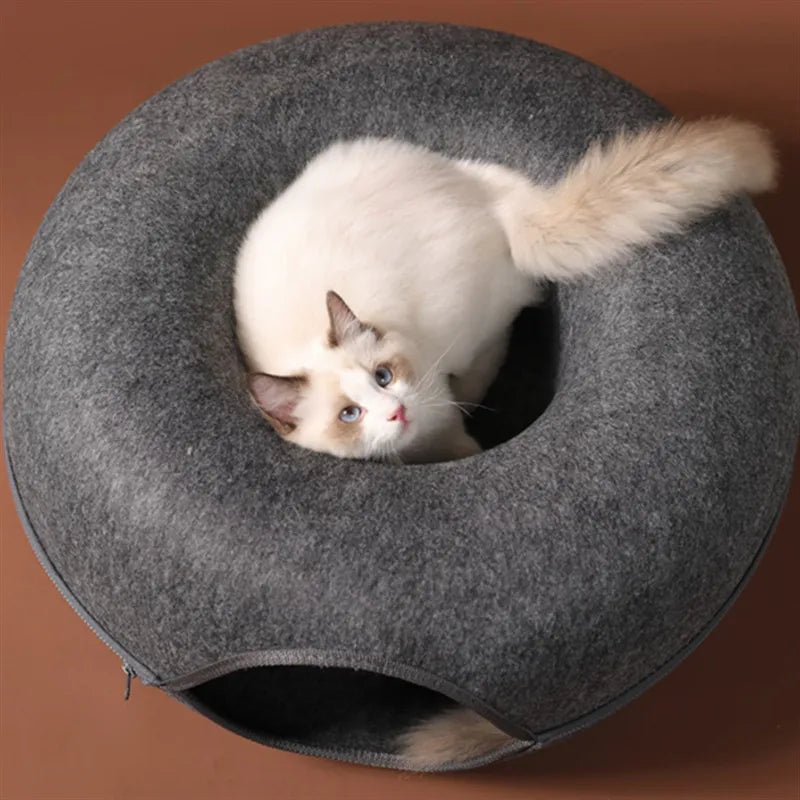 Cat Donut Tunnel Bed