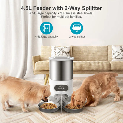 Pet Feeder Cat And Dog Food Automatic Dispenser