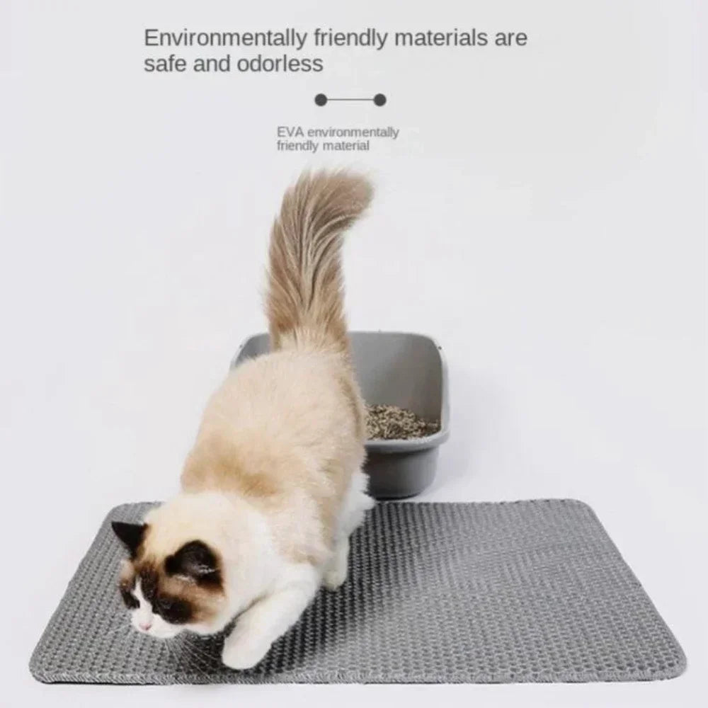 EVA Eco-Friendly Double Layer Non-slipCat litter Sand Mat