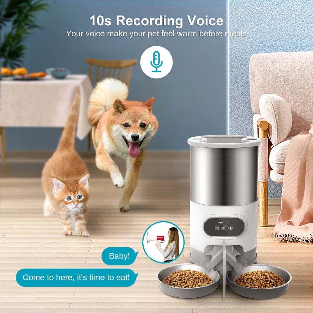 Pet Feeder Cat And Dog Food Automatic Dispenser