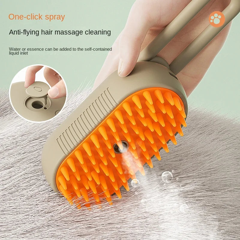 Rechargeable 3-in-1 Dog Care Steam Brush